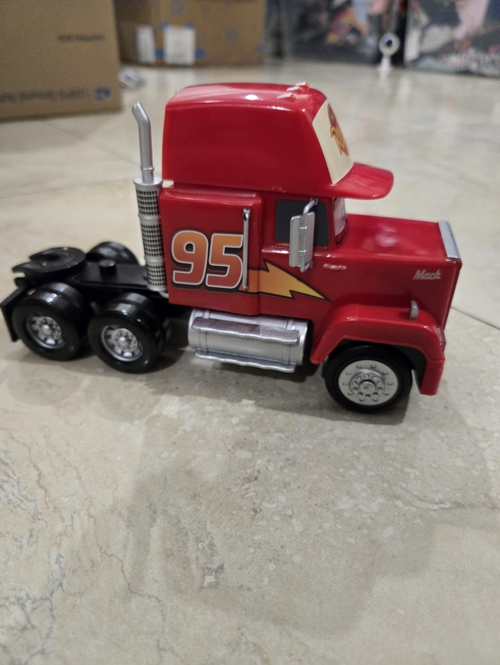 Disney Cars Mack Truck + Garbage Trucks Pickup Toy Vehicle Lot Kids 4pc - Picture 2 of 14